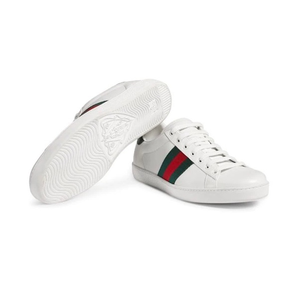 Gucci Ace Leather Sneaker - Picture 1 of 12